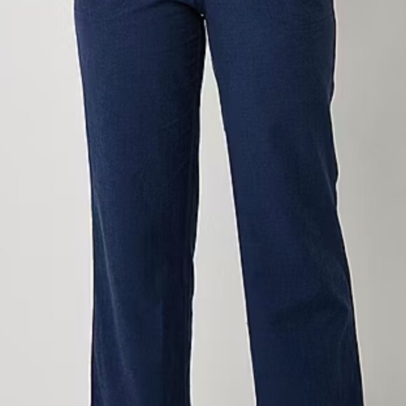 Mid Rise Wide Leg Drawstring Pant - Picture 2 of 6